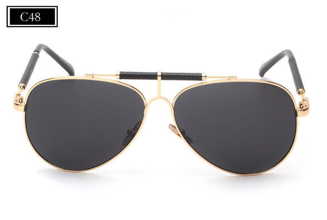 ROYAL GIRL High Quality Brand Designer Men Sunglasses Women Classic Reflective Mirror Sunglasses Double-Bridge Shades ss506