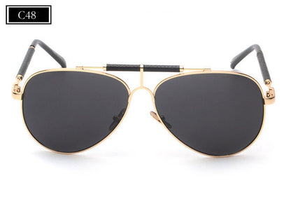 ROYAL GIRL High Quality Brand Designer Men Sunglasses Women Classic Reflective Mirror Sunglasses Double-Bridge Shades ss506