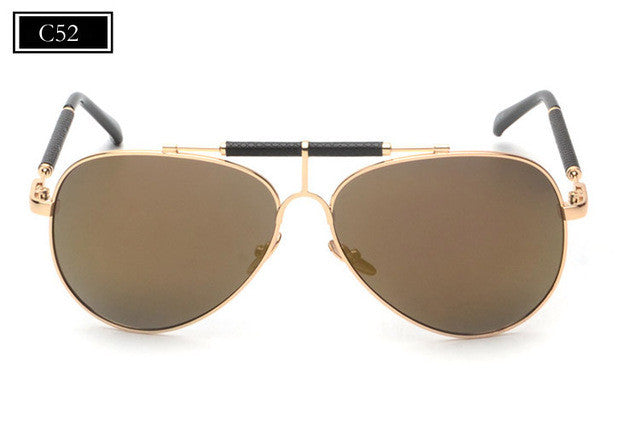ROYAL GIRL High Quality Brand Designer Men Sunglasses Women Classic Reflective Mirror Sunglasses Double-Bridge Shades ss506