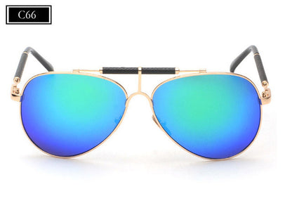 ROYAL GIRL High Quality Brand Designer Men Sunglasses Women Classic Reflective Mirror Sunglasses Double-Bridge Shades ss506