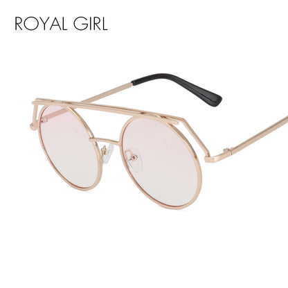 ROYAL GIRL Brand Quality Women Eyeglasses Frames Metal Round Shape Unique Optical Eyeglasses ss372 - Shopy Max