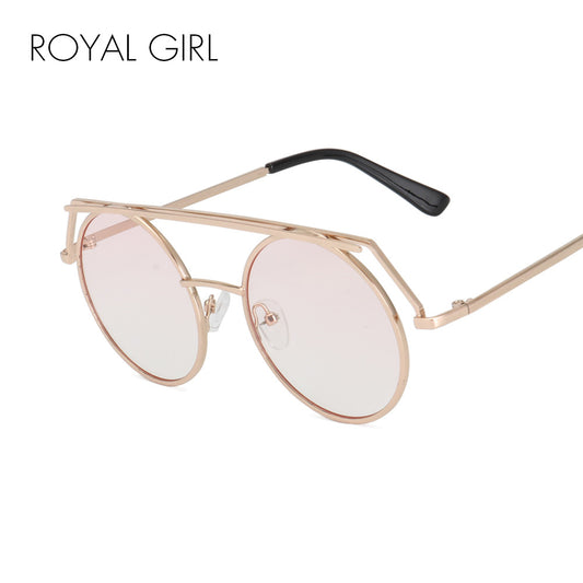 ROYAL GIRL Brand Quality Women Eyeglasses Frames Metal Round Shape Unique Optical Eyeglasses ss372 - Shopy Max