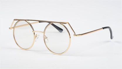 ROYAL GIRL Brand Quality Women Eyeglasses Frames Metal Round Shape Unique Optical Eyeglasses ss372 - Shopy Max