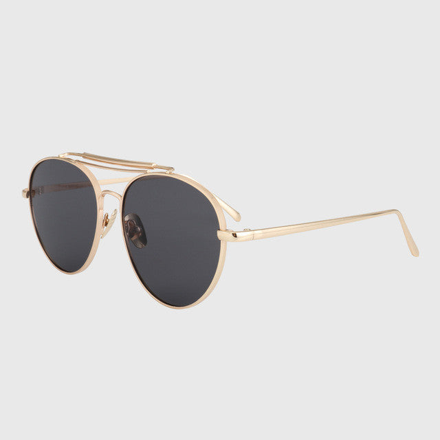 ROYAL GIRL Brand Sunglasses Women Shades Men Retro Flat Top Round Design Vintage Female Sun Glasses feminino Oculos Gafas ss060