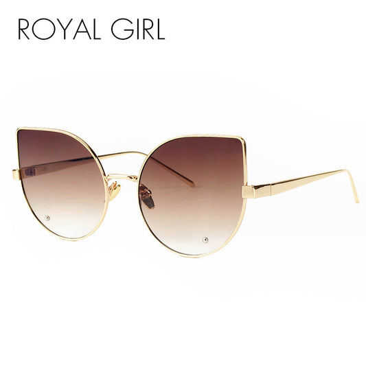 ROYAL GIRL Fashion Cat Eye Sunglasses Women Brand Designer Retro Female Sun Glasses oculos de sol feminino UV400 ss551