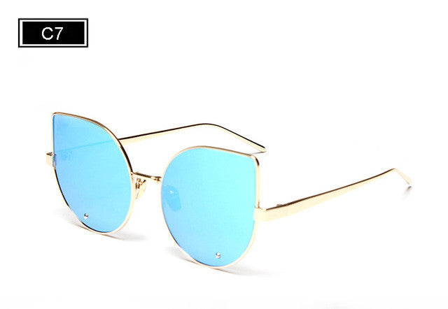 ROYAL GIRL Fashion Cat Eye Sunglasses Women Brand Designer Retro Female Sun Glasses oculos de sol feminino UV400 ss551