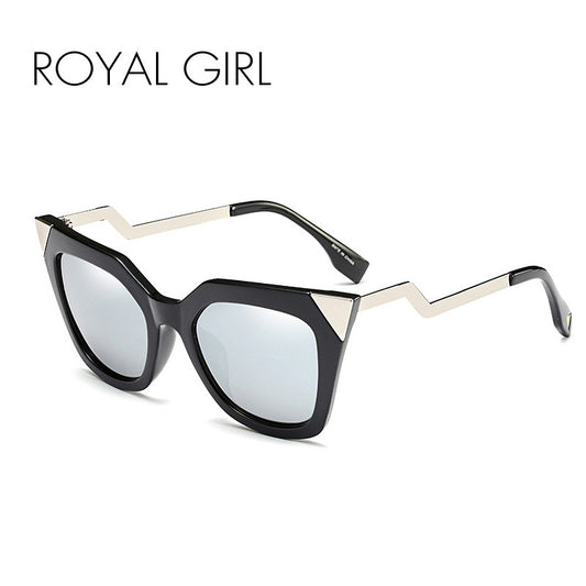 ROYAL GIRL Cat Eye Sunglasses for Women Coating Brand Vintage Sun Glasses Female Oculos Femininos UV400 ss572