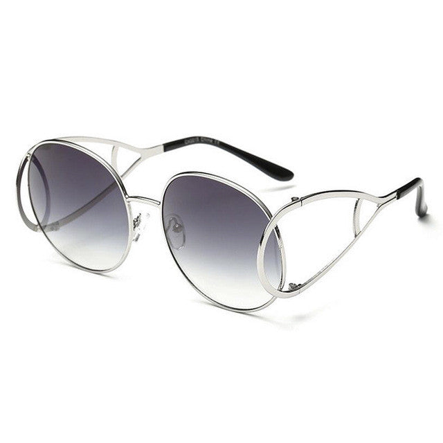 ROYAL GIRL Fashion Women Sunglass Spectacles Vintage Oval Modelling Metal Frame Eyewear Clear Lens Glasses ss115