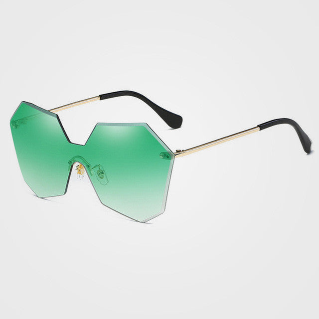 ROYAL GIRL New Fashion Brand Designer Luxury Rimless Gradient Lenses Glasses Women Ladies Cosy Shades Sunglasses Oculos ss121