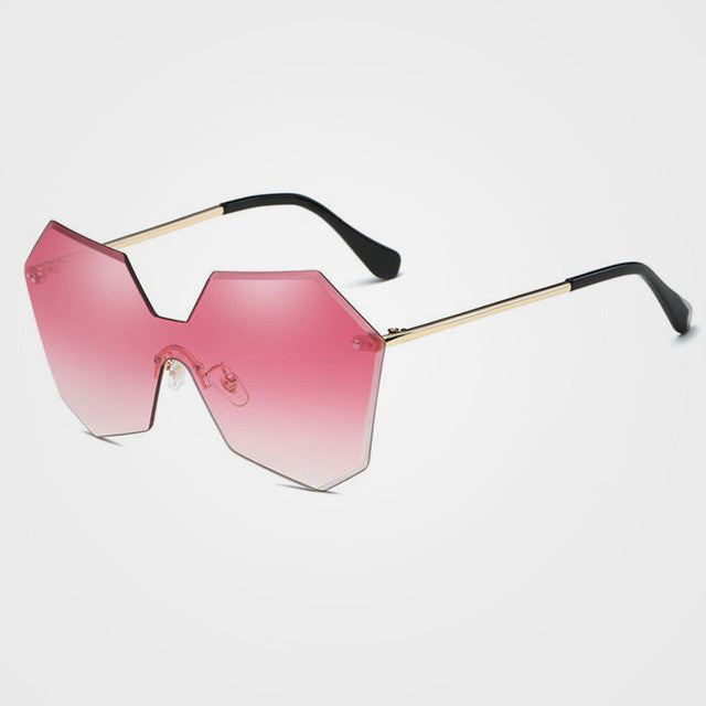 ROYAL GIRL New Fashion Brand Designer Luxury Rimless Gradient Lenses Glasses Women Ladies Cosy Shades Sunglasses Oculos ss121