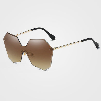 ROYAL GIRL New Fashion Brand Designer Luxury Rimless Gradient Lenses Glasses Women Ladies Cosy Shades Sunglasses Oculos ss121