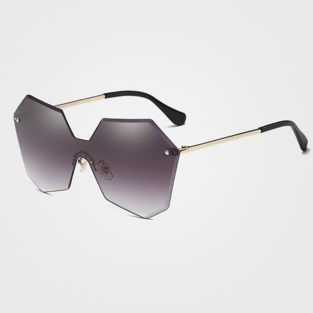 ROYAL GIRL New Fashion Brand Designer Luxury Rimless Gradient Lenses Glasses Women Ladies Cosy Shades Sunglasses Oculos ss121