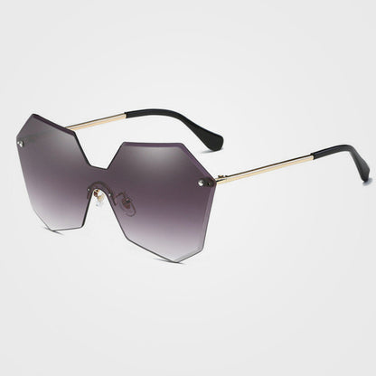 ROYAL GIRL New Fashion Brand Designer Luxury Rimless Gradient Lenses Glasses Women Ladies Cosy Shades Sunglasses Oculos ss121