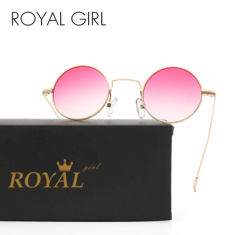 ROYAL GIRL New Round Sunglasses Gradient Lens 2017 Brand Designer For Female Ultra-light Women Eyewear SS232
