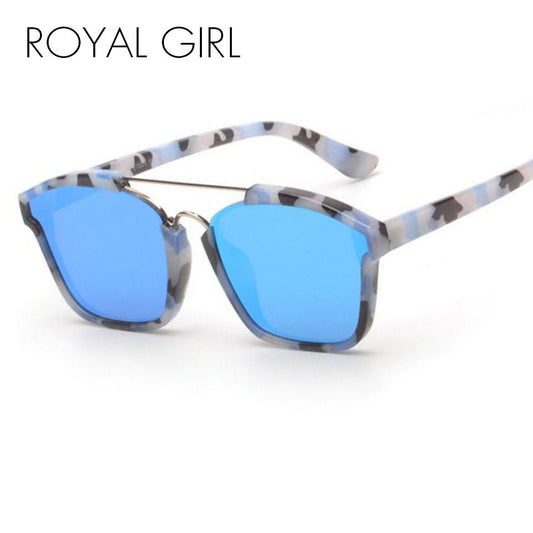 ROYAL GIRL New Fashion Sunglasses Women Brand Designer Square Mirror Sun