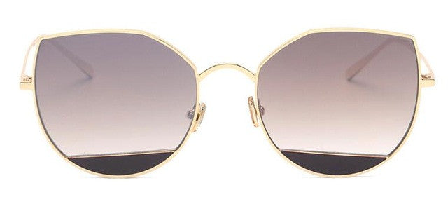 ROYAL GIRL Brand Designer Women Sunglasses Round vintage metal cat eye Sun glasses SS039