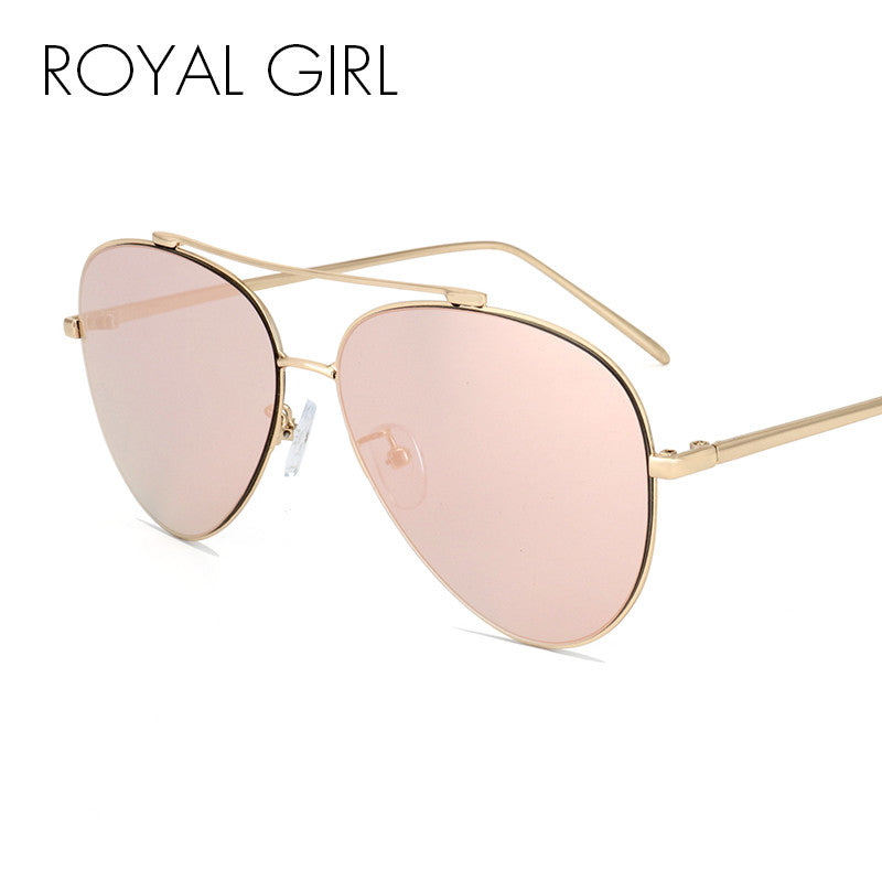ROYAL GIRL New Brand Classic Coating Sunglasses Men Women Colorful Reflective Coating Lens Eyewear Accessories Sun Glasses ss086