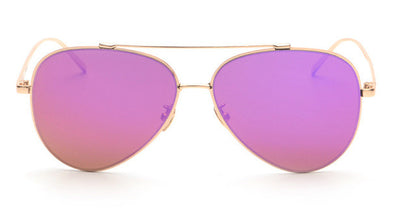 ROYAL GIRL New Brand Classic Coating Sunglasses Men Women Colorful Reflective Coating Lens Eyewear Accessories Sun Glasses ss086