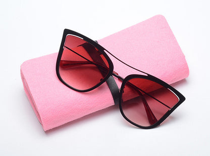 ROYAL GIRL New Metal Pointed Cat Eye Sunglasses Women Unique Vintage Eyeglasses Frames With Case ss906