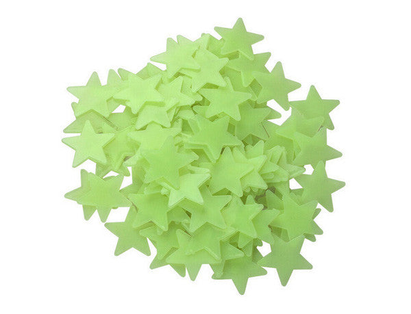 100PCS/Set Home Decor Wall Sticker Ceiling Glow In The Dark Luminous Stars