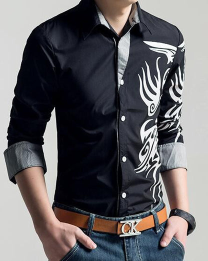 Male Tops White Men Shirt 2016 Brand Long Sleeve Mens Dress Shirts Camisa Social Masculina Casual Shirts 4XL