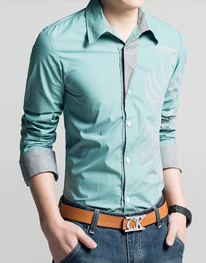 Male Tops White Men Shirt 2016 Brand Long Sleeve Mens Dress Shirts Camisa Social Masculina Casual Shirts 4XL