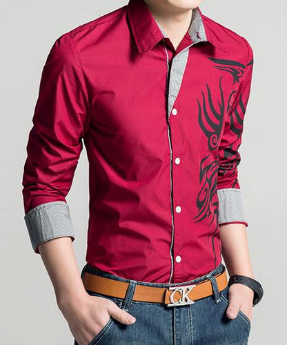 Male Tops White Men Shirt 2016 Brand Long Sleeve Mens Dress Shirts Camisa Social Masculina Casual Shirts 4XL