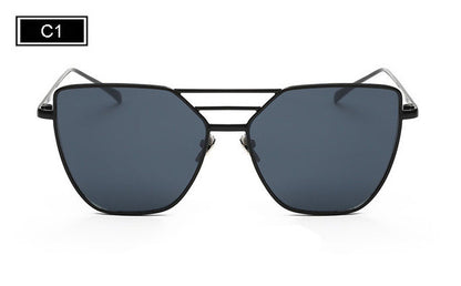 ROYAL GIRL High Quality Women Vintage Sun Glasses Flat top Metal Sunglasses Brand Designer Sun shades ss217