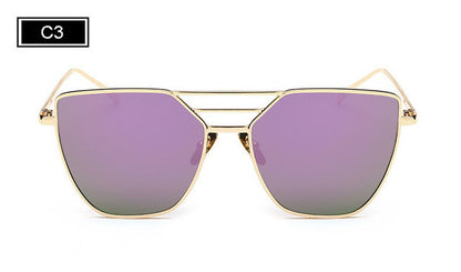 ROYAL GIRL High Quality Women Vintage Sun Glasses Flat top Metal Sunglasses Brand Designer Sun shades ss217