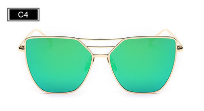 ROYAL GIRL High Quality Women Vintage Sun Glasses Flat top Metal Sunglasses Brand Designer Sun shades ss217