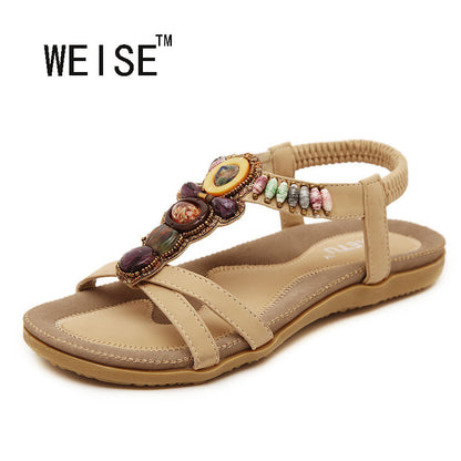 Free Shipping 2016 New National Style Women Sandals Bohemia Flats