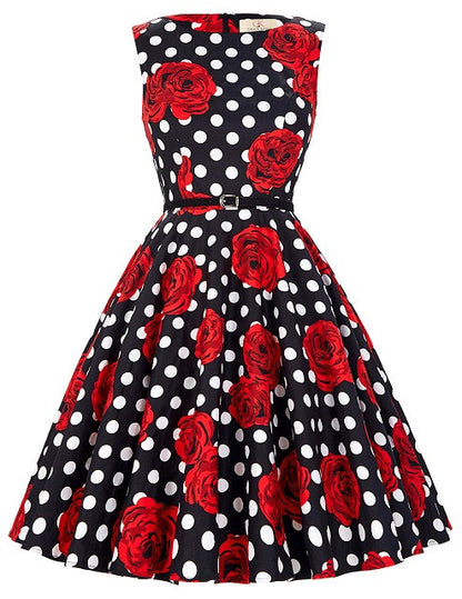 Short Evening Dress Elegant Plus Size Formal Dresses Floral Party Gowns Printed Robe - Shopy Max