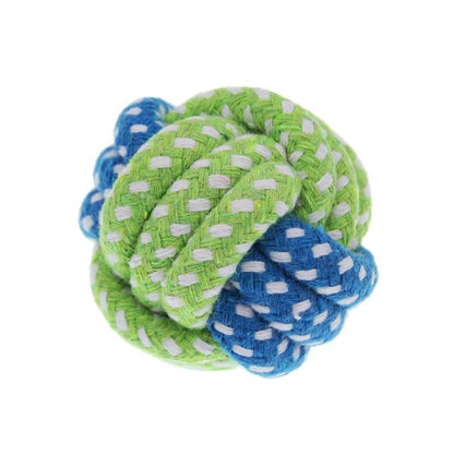 LemonBest Cotton Dog Rope Toy Knot Puppy Chew Teething Toys Teeth Cleaning
