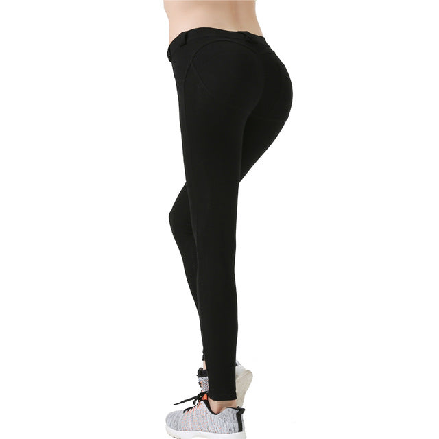 TRY TO BN  Low Waist Leggings Women Sexy Hip Push Up Pants Legging