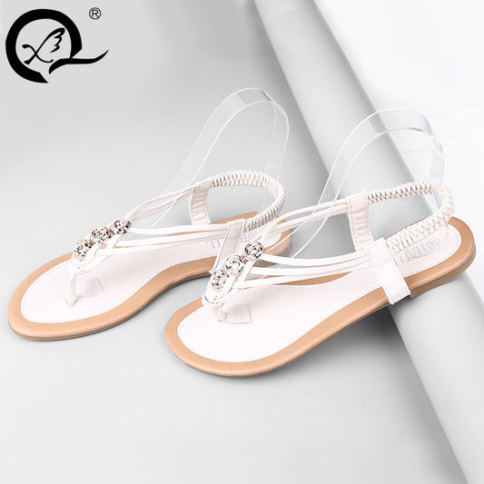 Spring show flip flops new female 2016 Ladies size flat sandals summer - Shopy Max