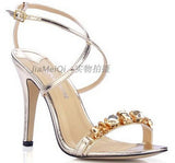w-Free shipping 2016 vogue proncess summer heels women high heeled sandals