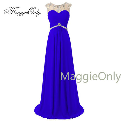 Free Shipping Sweetheart A Line Coral Chiffon Crystal Beading Sexy Open Back Long Evening - Shopy Max