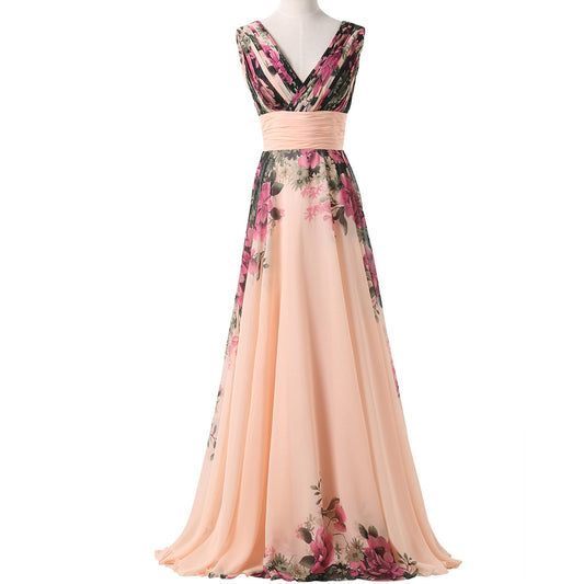 Elegant Chiffon Two Shoulder Pageant Gown Women Sleeveless