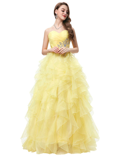 Wholesale! 2016 New Chiffon Evening Dresses Long Formal Dress Ball Gown