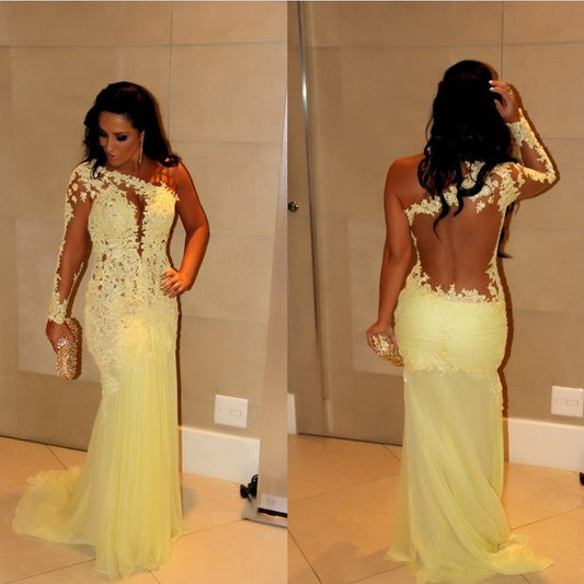 Elegant Party Dresses Yellow Evening Dress Long African Evening Dress Cheap Vestido De