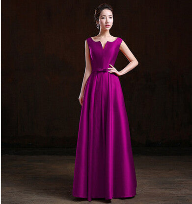 Mother Of the Bride Dresses 2016 Elegant Evening Dresses V-opening Lace-up Long