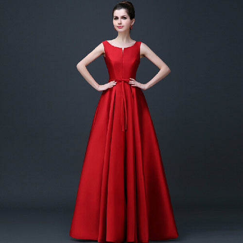 Mother Of the Bride Dresses 2016 Elegant Evening Dresses V-opening Lace-up Long