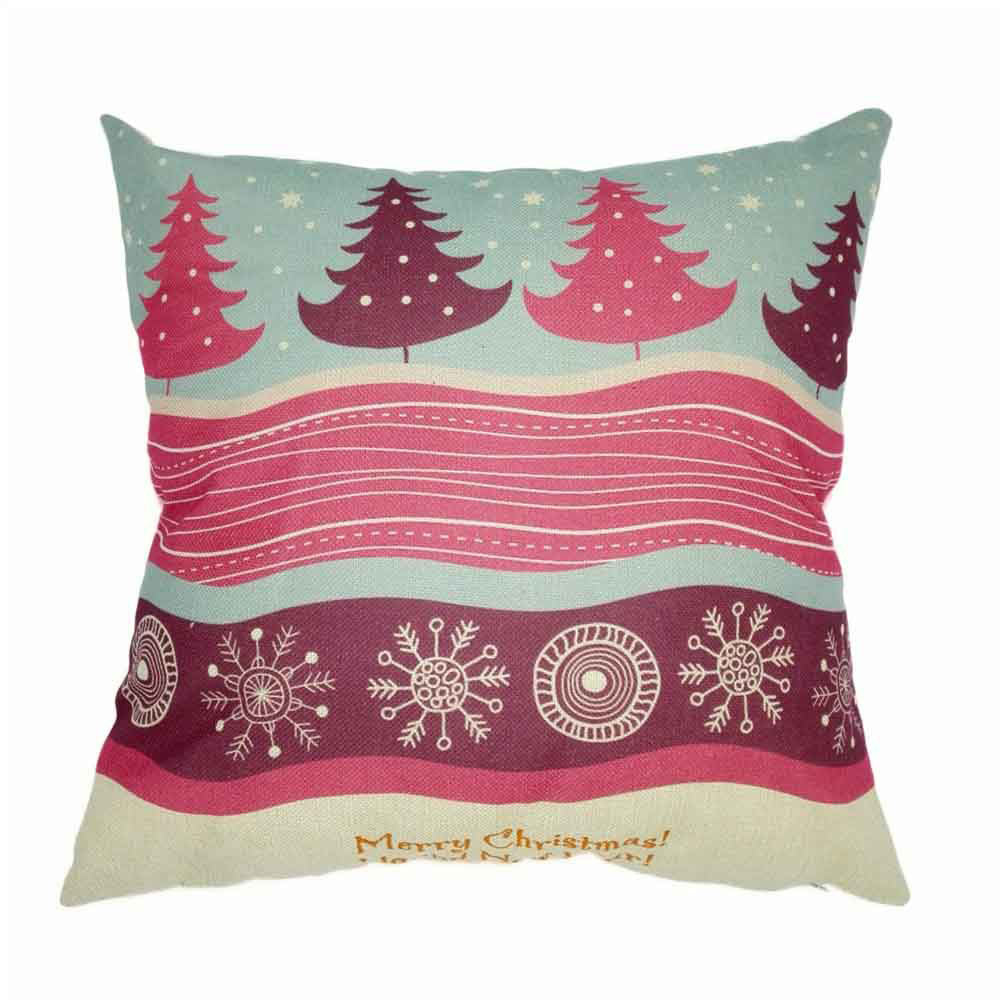 Xmas Christmas Sofa Bed Home Decoration Festival Pillow Case Cushion Cover