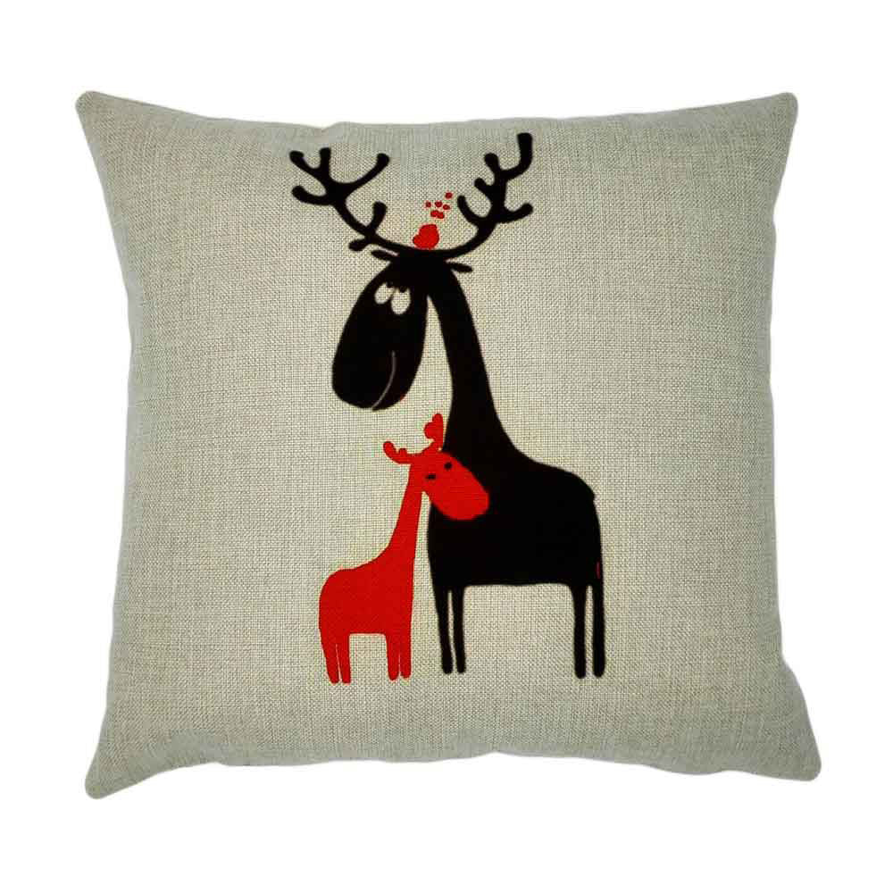 Xmas Christmas Sofa Bed Home Decoration Festival Pillow Case Cushion Cover