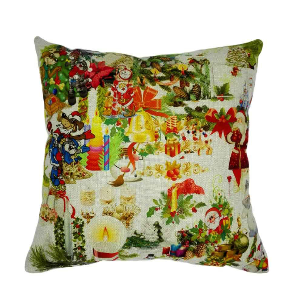 Xmas Christmas Sofa Bed Home Decoration Festival Pillow Case Cushion Cover