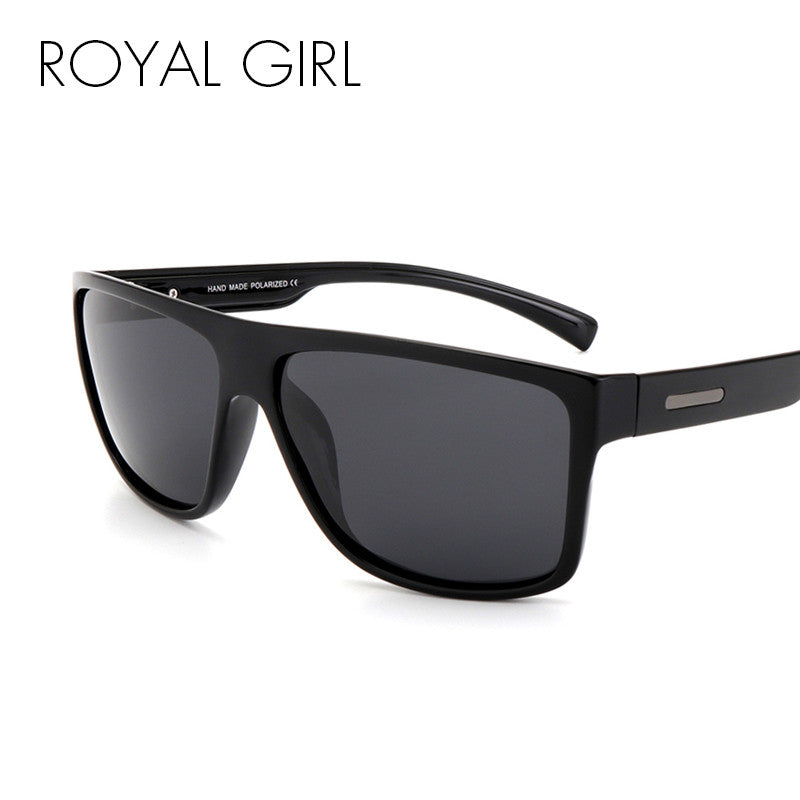ROYAL GIRL Men Polarized Sunglasses Classic Brand Designer Men Oval Driving Shades Sun glasses UV400 ms017