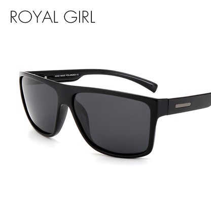 ROYAL GIRL Men Polarized Sunglasses Classic Brand Designer Men Oval Driving Shades Sun glasses UV400 ms017