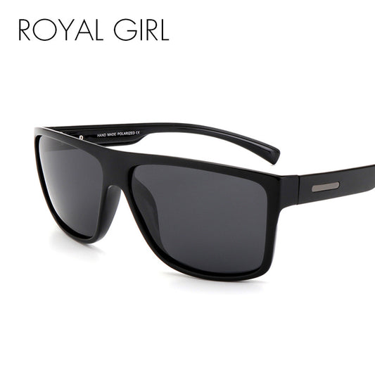 ROYAL GIRL Men Polarized Sunglasses Classic Brand Designer Men Oval Driving Shades Sun glasses UV400 ms017