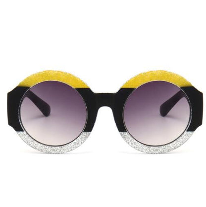 ROYAL GIRL NEW Designer Round Sunglasses for Women Retro Modern Shiny Shades ss126