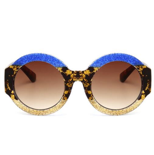 ROYAL GIRL NEW Designer Round Sunglasses for Women Retro Modern Shiny Shades ss126